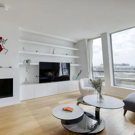 Daire Luxury Penthouse With A/c Terrace & View-le Marais Paris