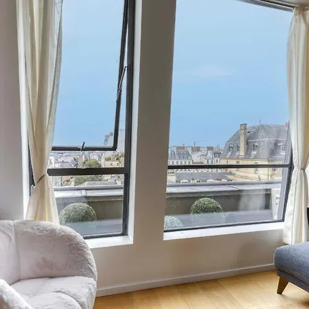 Luxury Penthouse With A/c Terrace & View-le Marais *